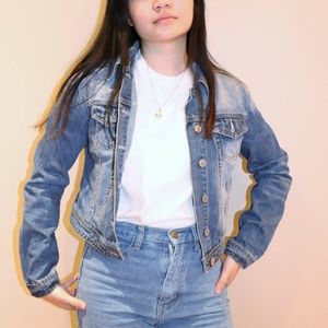 Crop Length Jean Jacket